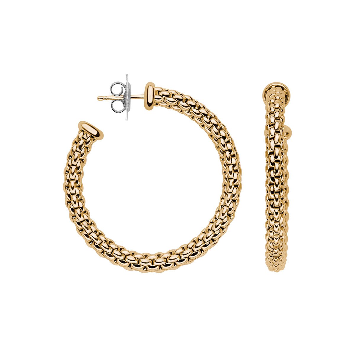 FOPE Flex'It Essential Gold Hoop Earrings - Aurum Jewels