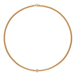 FOPE Flex'It Prima Gold Necklace with Diamonds - Aurum Jewels