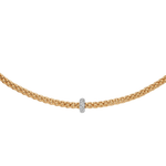 FOPE Flex'It Prima Gold Necklace with Diamonds - Aurum Jewels