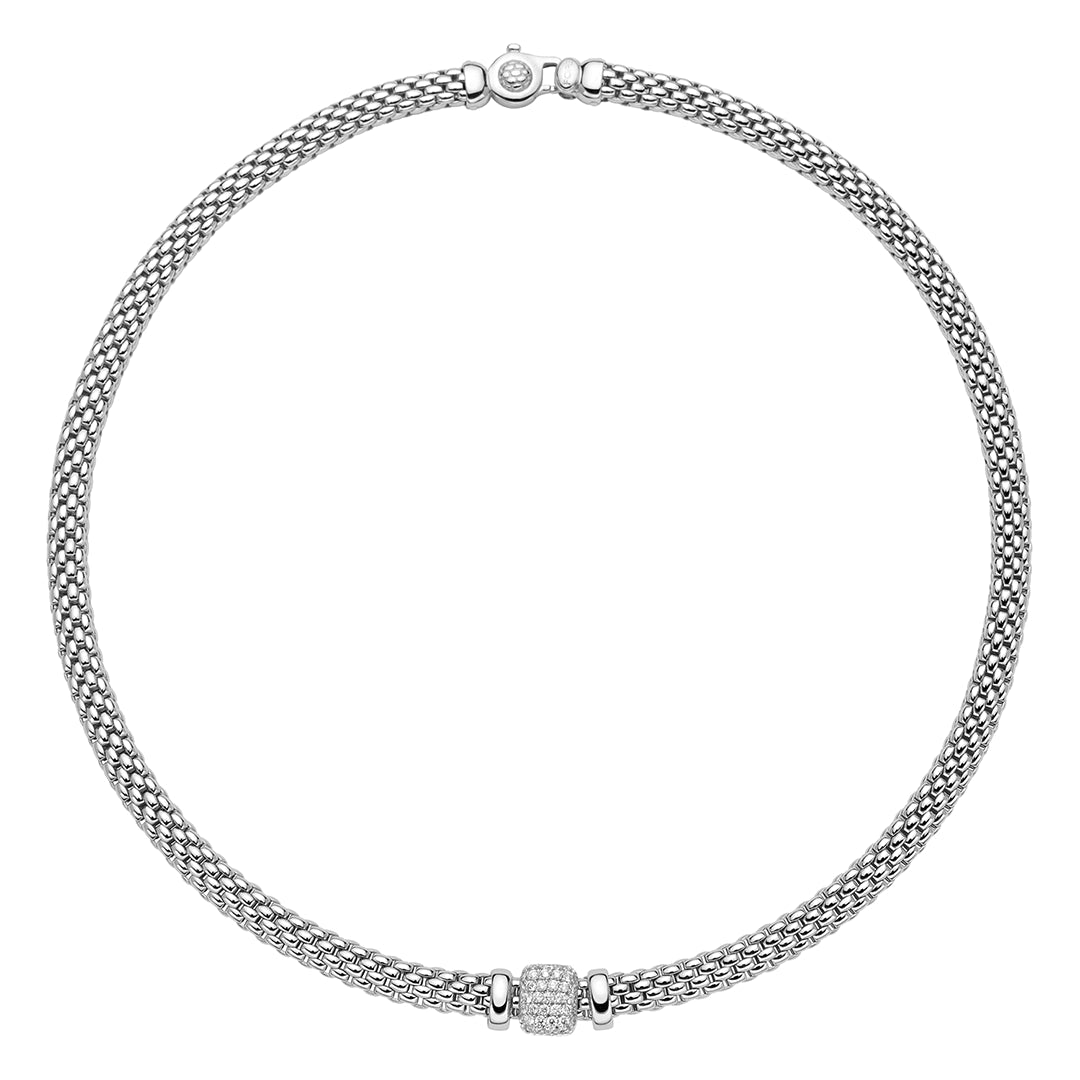 Fope Vendome White Gold Diamond Necklace - Aurum Jewels