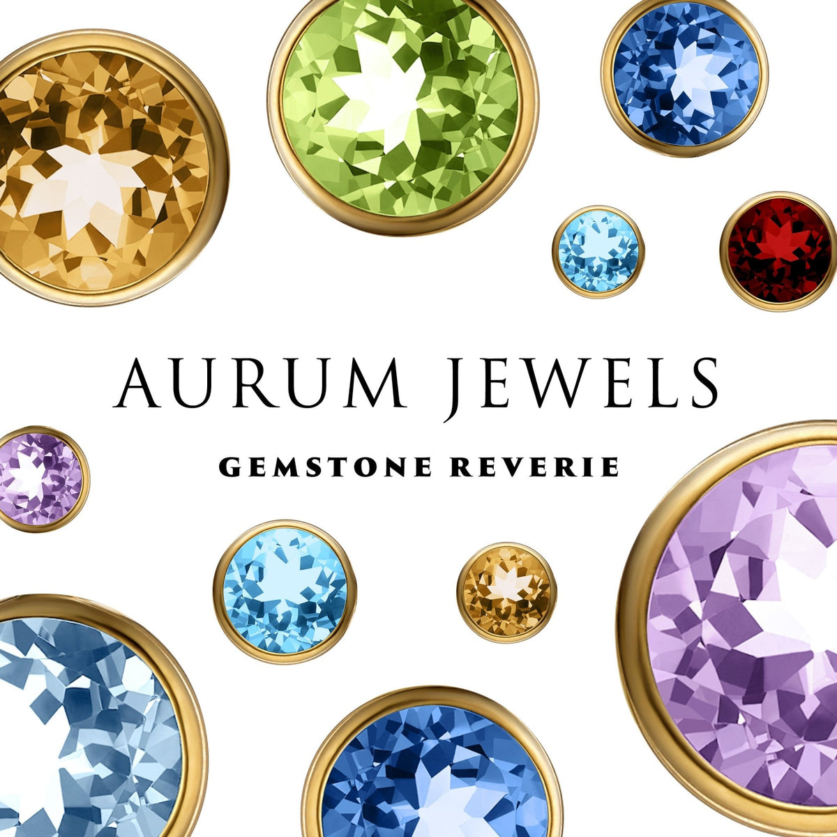 Garnet & Gold Drop Earrings - Aurum Jewels