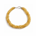 Multi Strand Citrine Gemstone Bead Necklace - Aurum Jewels
