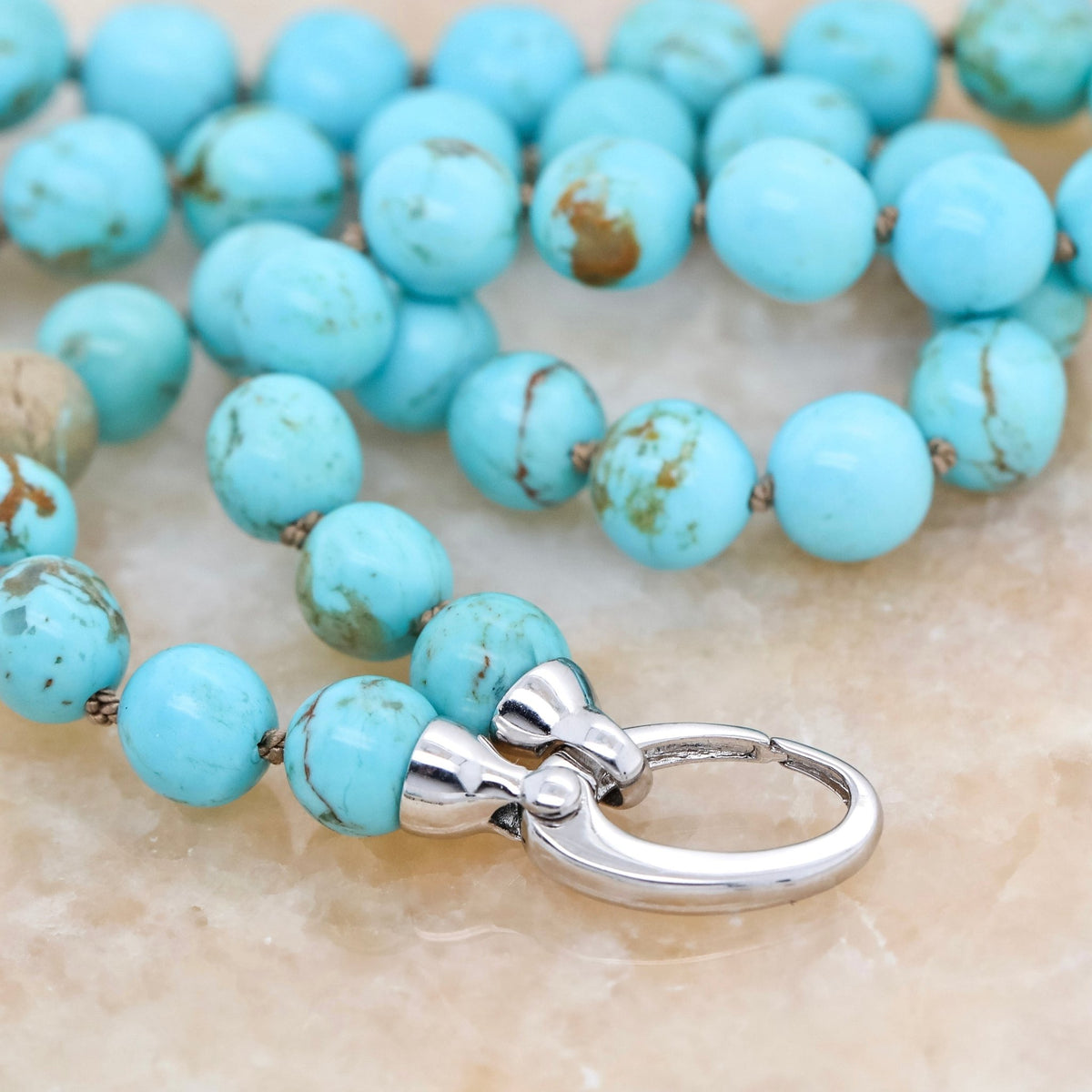 Natural Kingman Turquoise Necklace - Aurum Jewels