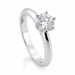 Natural Round Brilliant Cut Diamond Engagement Ring - 1.00ct - Aurum Jewels