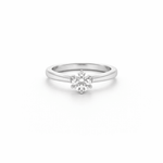Natural Round Brilliant Cut Diamond Solitaire Engagement Ring - 0.60ct - Aurum Jewels