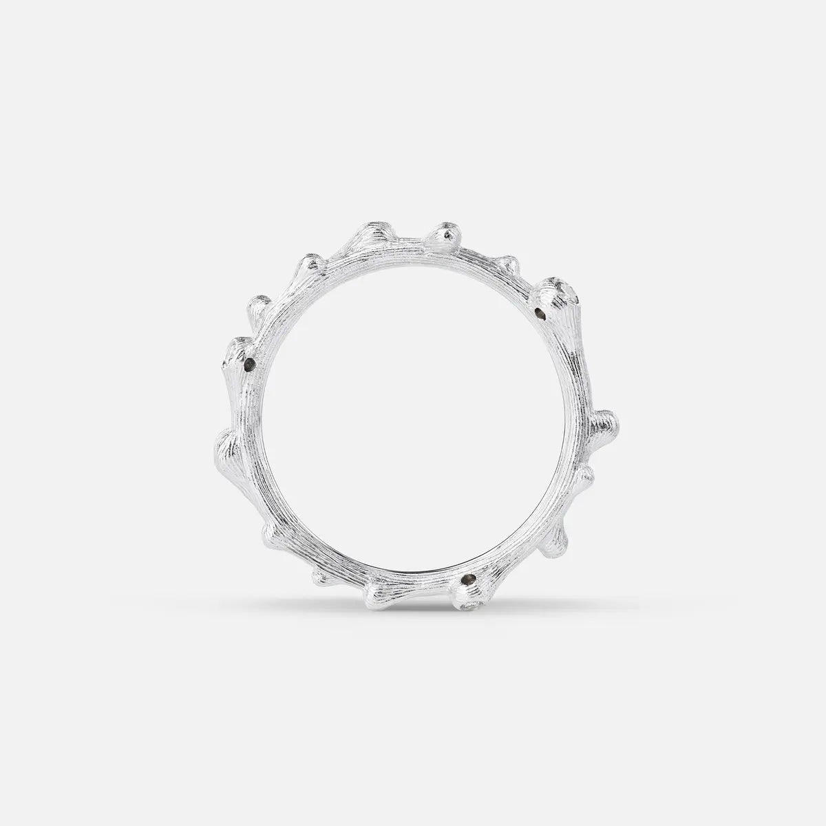 Ole Lynggaard 18ct White Gold Nature Band with Diamonds - Aurum Jewels