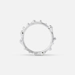 Ole Lynggaard 18ct White Gold Nature Band with Diamonds - Aurum Jewels