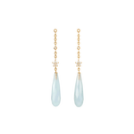 Ole Lynggaard Aquamarine & Diamond Earring Drop Pendants - Aurum Jewels