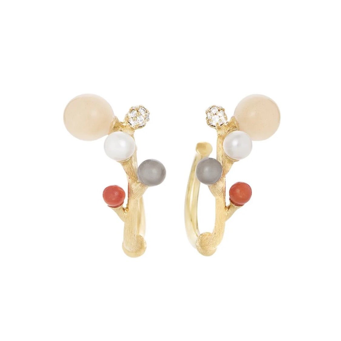 Ole Lynggaard Blooming Coral Earrings - Aurum Jewels