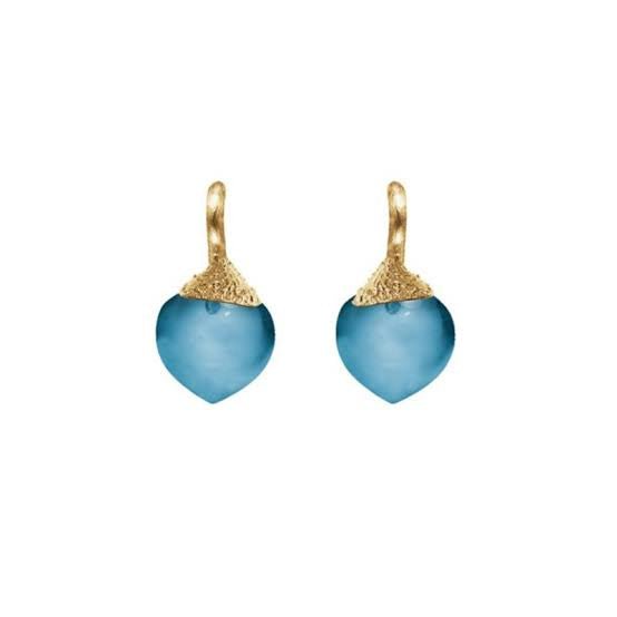 Ole Lynggaard Blue Topaz Dew Drop Earrings - Aurum Jewels