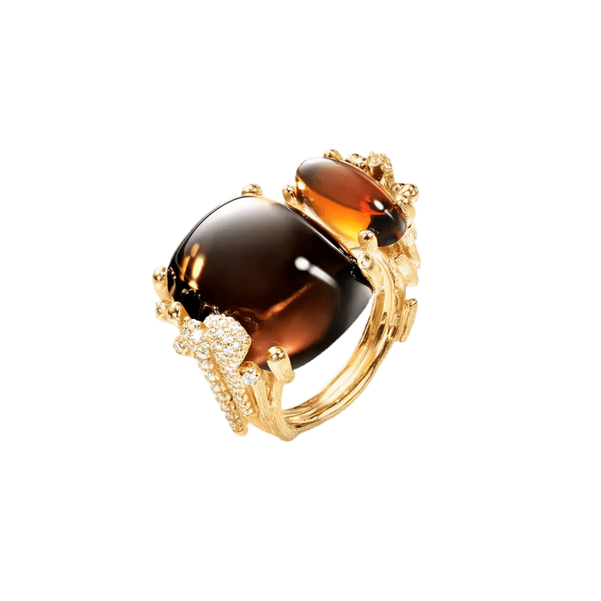 Ole Lynggaard Boho Double Pave Ring - Aurum Jewels