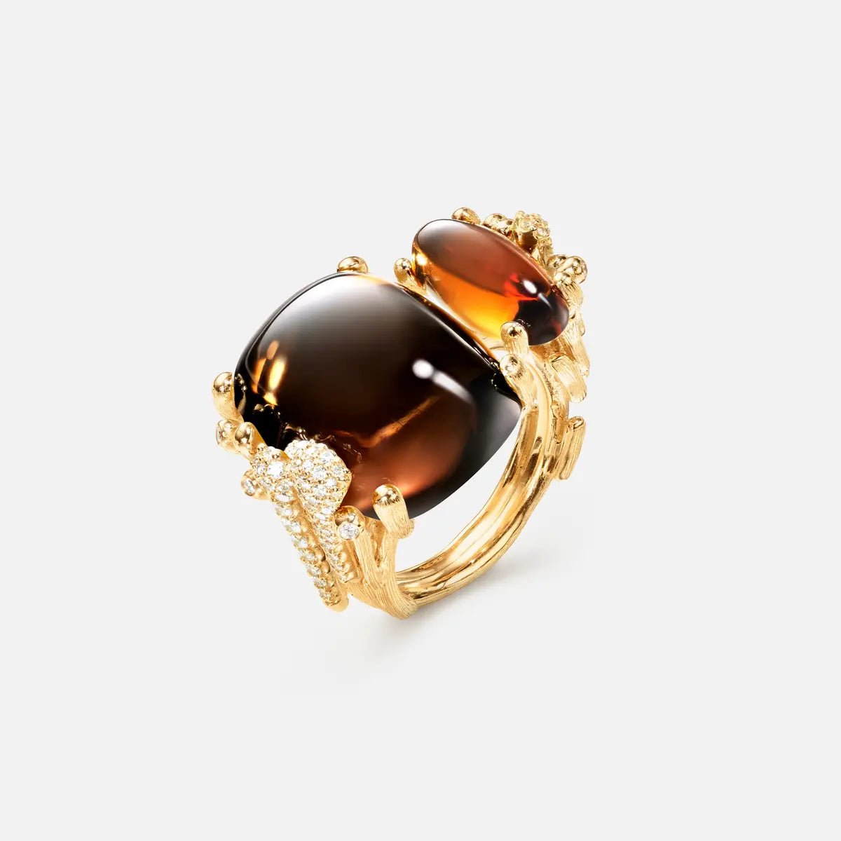 Ole Lynggaard Boho Double Pave Ring - Aurum Jewels