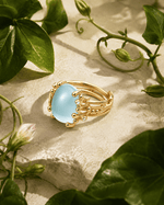 Ole Lynggaard Boho Ring with Aquamarine - Aurum Jewels