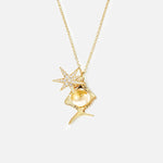 Ole Lynggaard Funky Stars Collier with Young Fish Pendant - Aurum Jewels