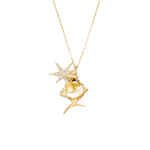 Ole Lynggaard Funky Stars Collier with Young Fish Pendant - Aurum Jewels