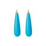 Ole Lynggaard Gold & Turquoise Drop Earring Pendants - Aurum Jewels