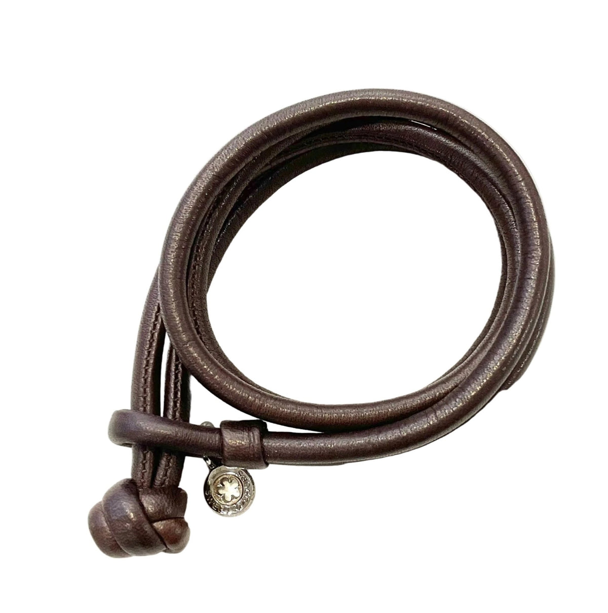 Ole Lynggaard Leather Bracelet in Brown - Aurum Jewels