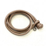 Ole Lynggaard Leather Bracelet in Cafe Latte - Aurum Jewels
