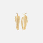 Ole Lynggaard Leaves Creole Gold Earrings - Aurum Jewels