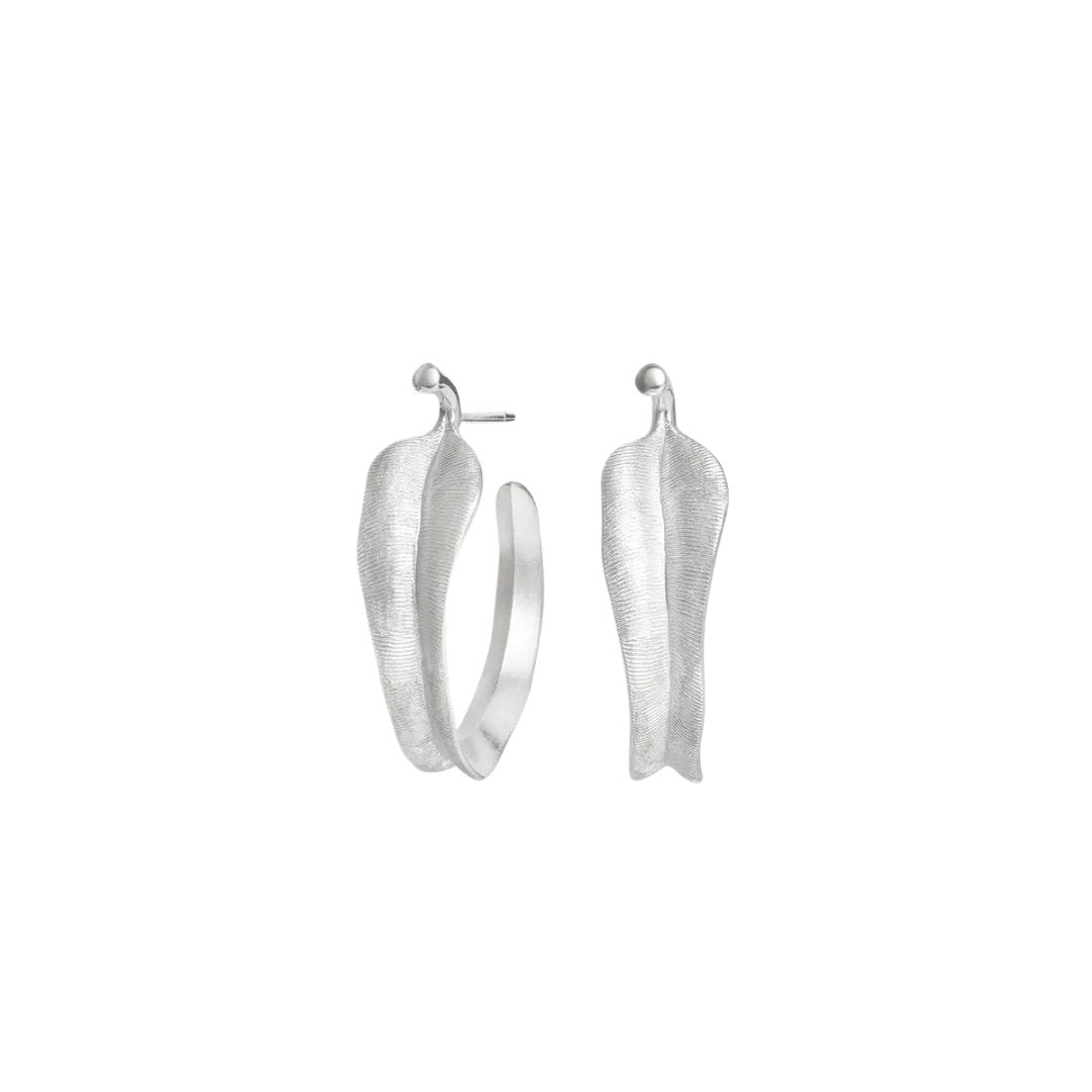 Ole Lynggaard Leaves Small Hoop Earrings - Aurum Jewels