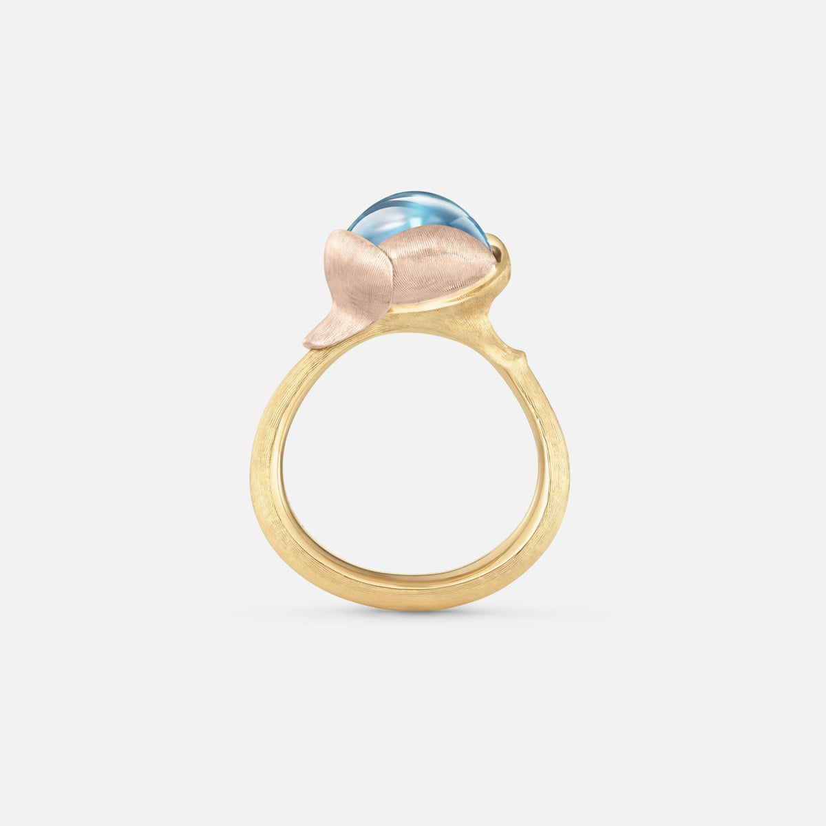 Ole Lynggaard Lotus 2 Ring Sky Blue Topaz - Aurum Jewels
