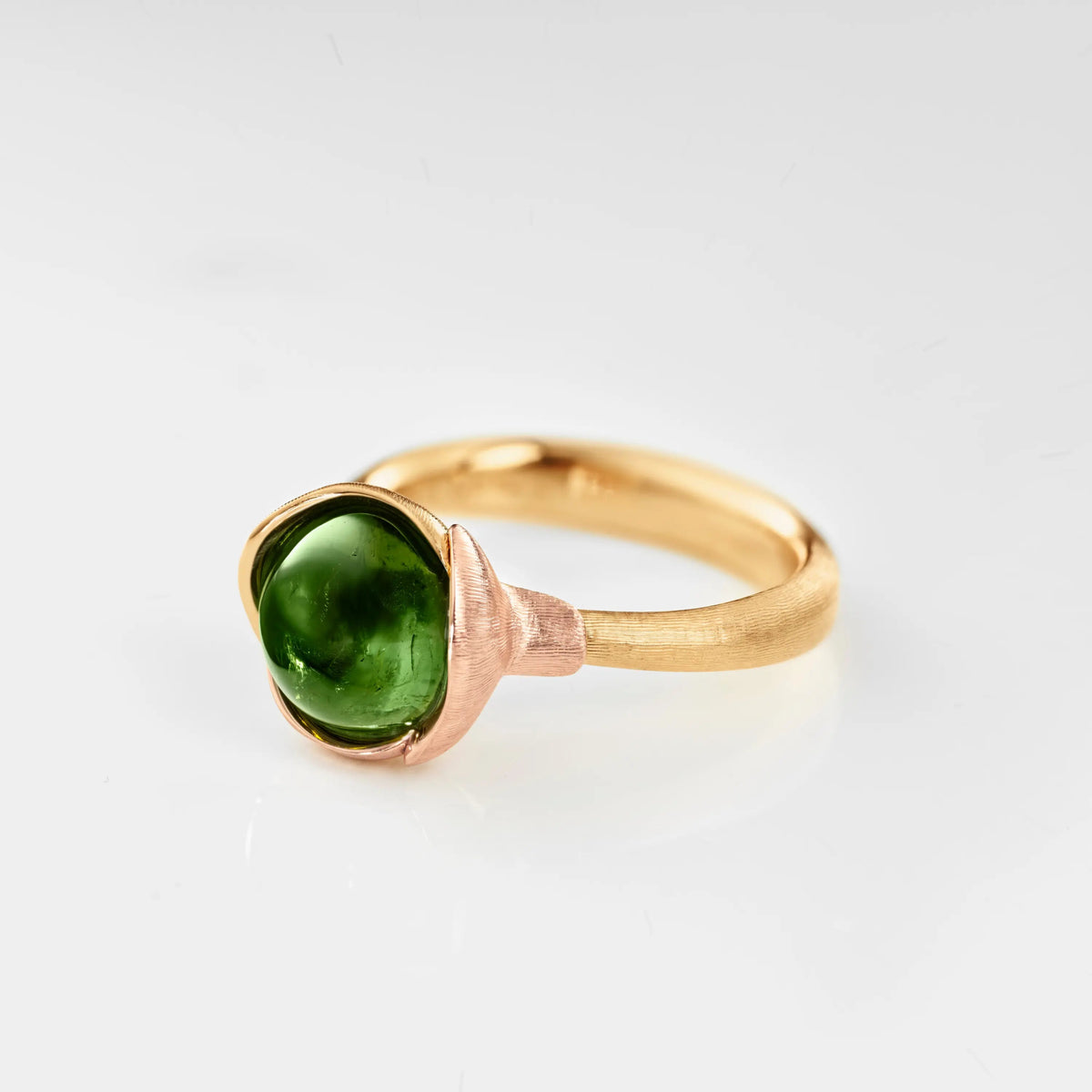 Ole Lynggaard Lotus Green Tourmaline Ring - Aurum Jewels