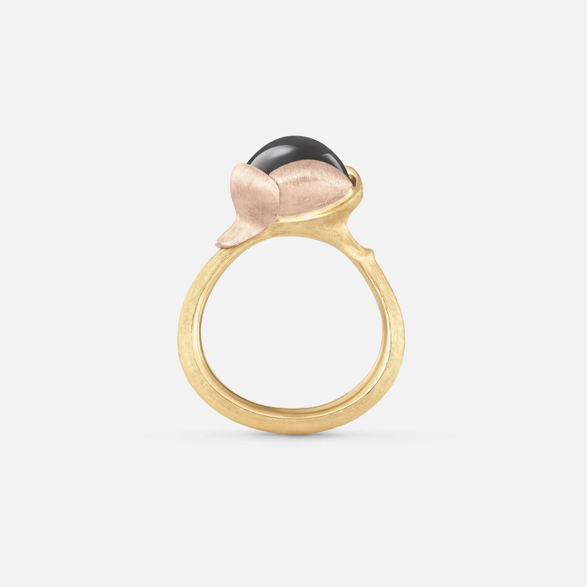 Ole Lynggaard Lotus II Grey Moonstone Ring - Aurum Jewels