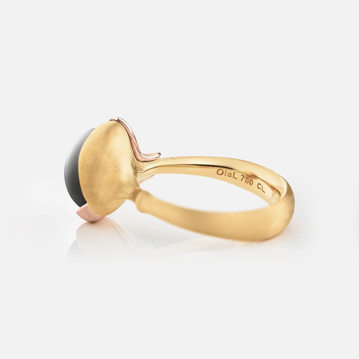 Ole Lynggaard Lotus II Grey Moonstone Ring - Aurum Jewels
