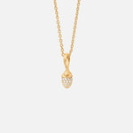 Ole Lynggaard Lotus Mini Sprout Pave Diamond Pendant - Aurum Jewels