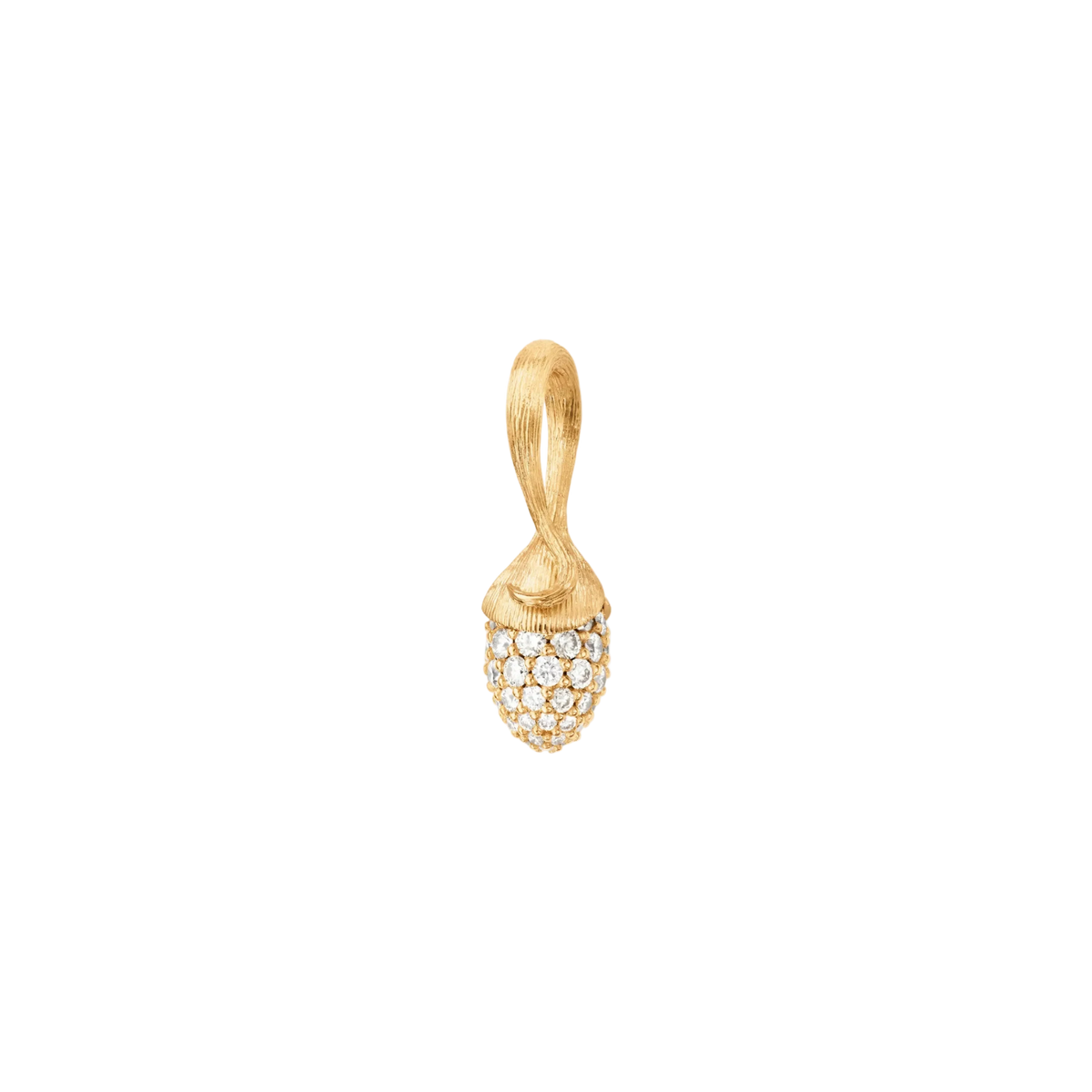 Ole Lynggaard Lotus Mini Sprout Pave Diamond Pendant - Aurum Jewels
