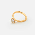 Ole Lynggaard Lotus Pave Diamond Ring - Aurum Jewels