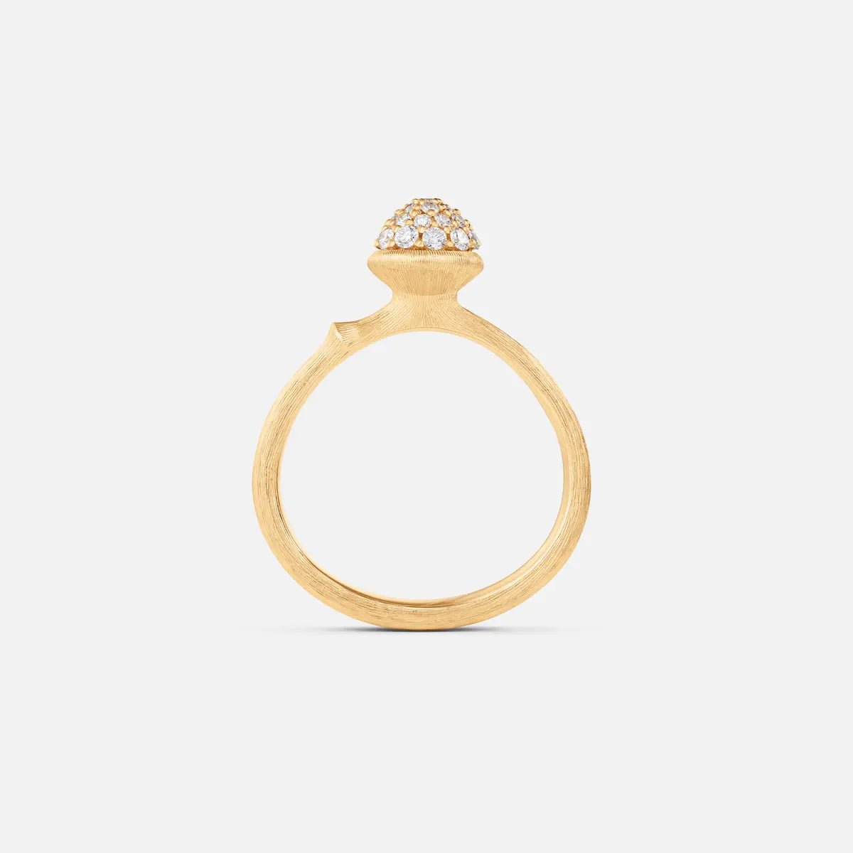Ole Lynggaard Lotus Pave Diamond Ring - Aurum Jewels