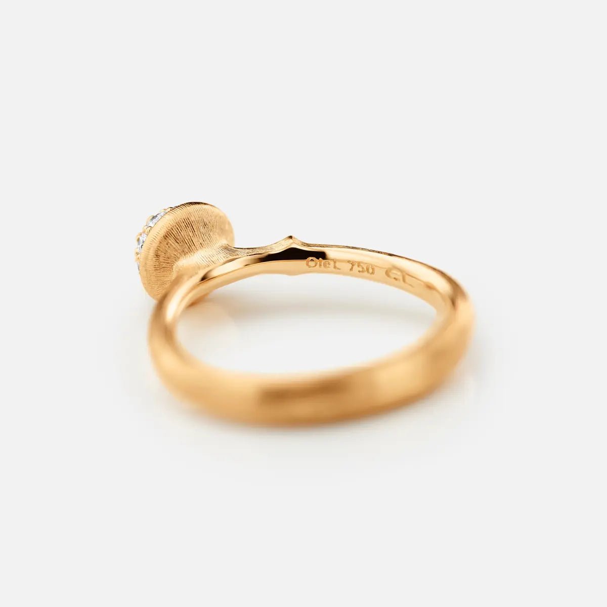 Ole Lynggaard Lotus Pave Diamond Ring - Aurum Jewels