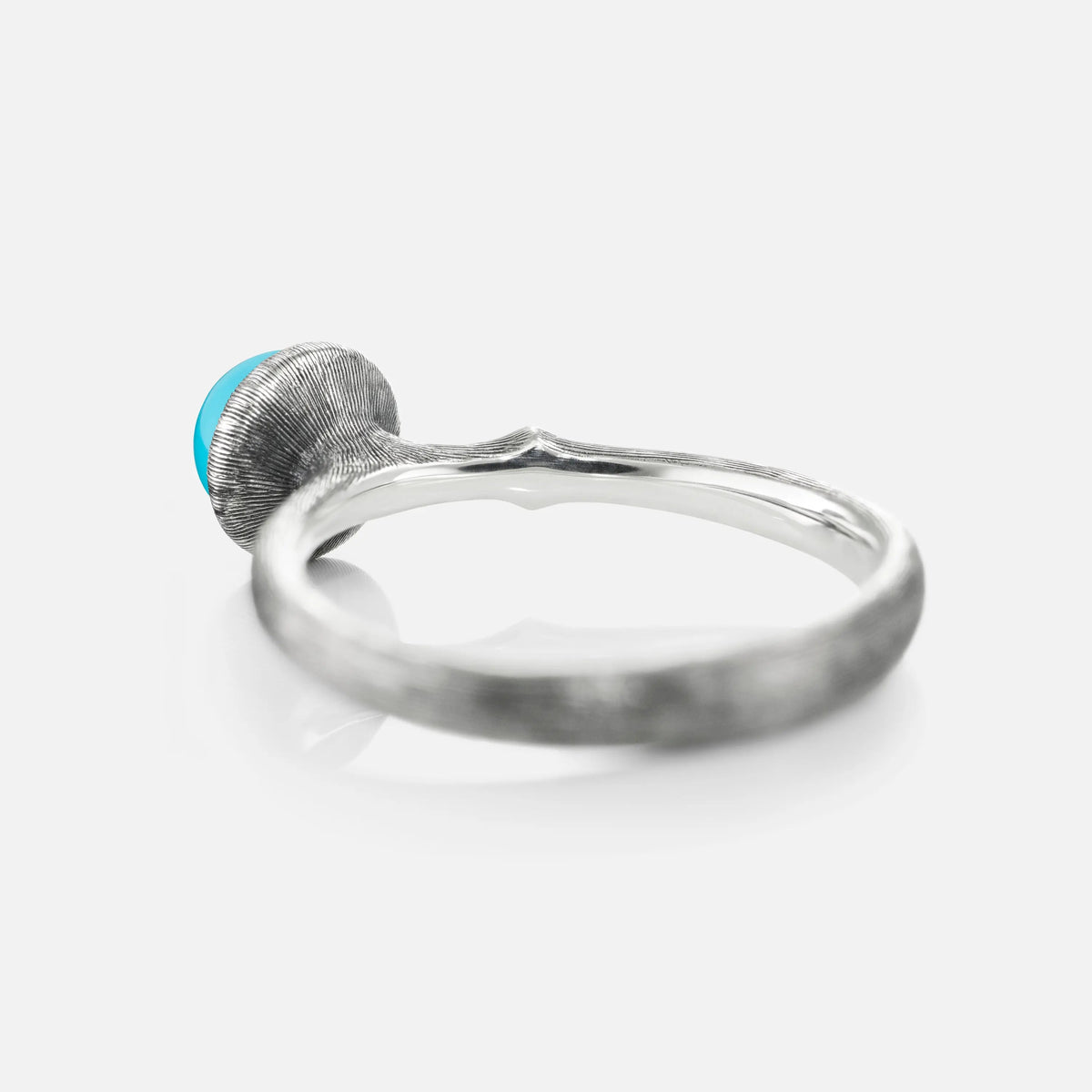Ole Lynggaard Lotus Ring in Silver & Turquoise - Aurum Jewels