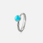 Ole Lynggaard Lotus Ring in Silver & Turquoise - Aurum Jewels