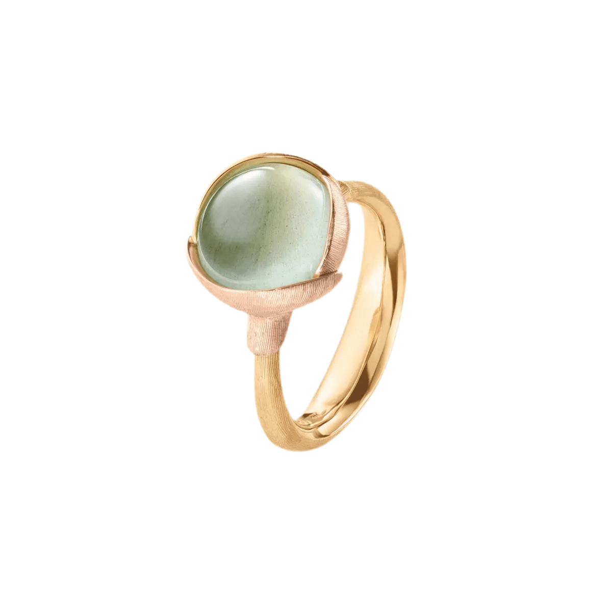 Ole Lynggaard Lotus Ring with Aquamarine - Aurum Jewels