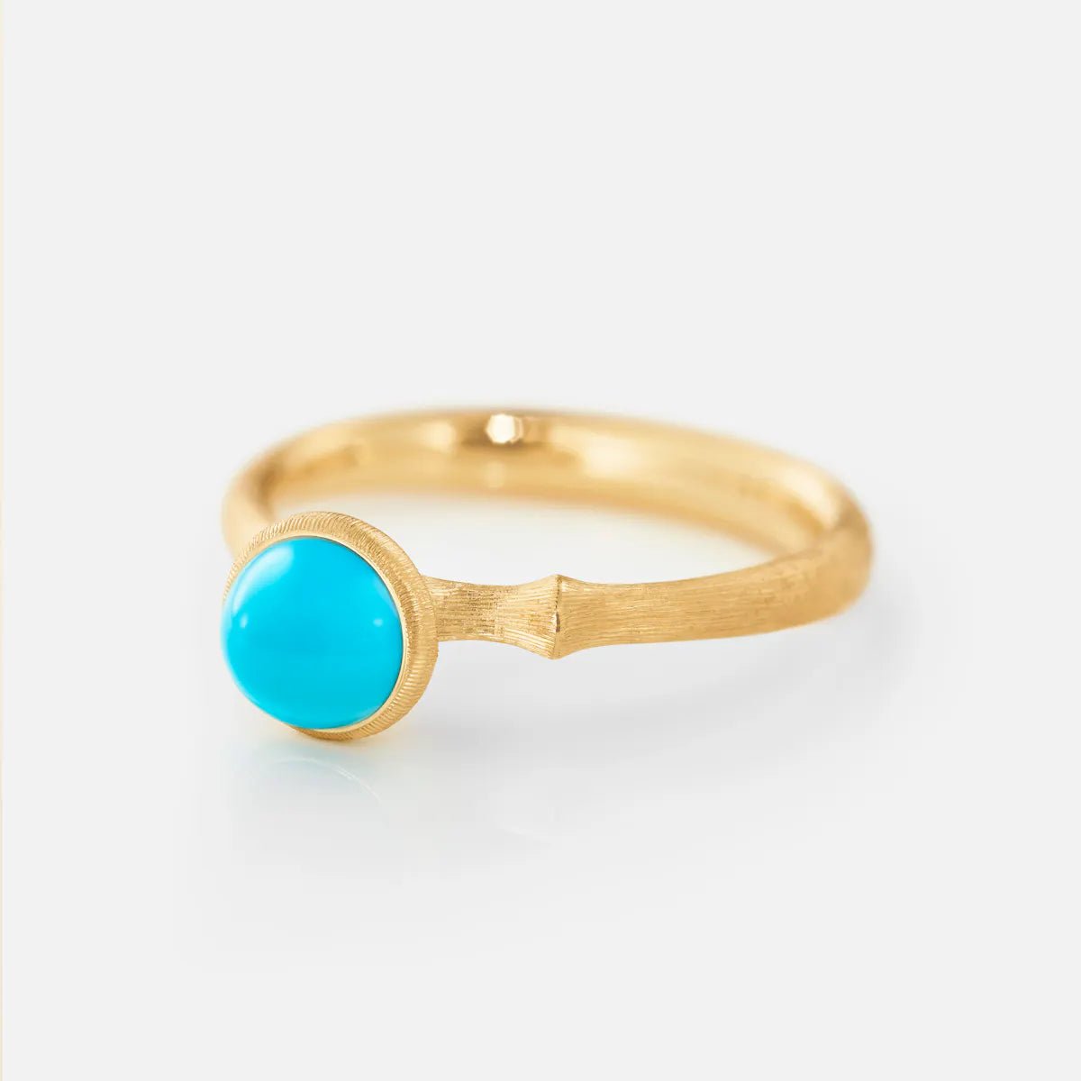 Ole Lynggaard Lotus Ring with Turquoise - Aurum Jewels