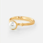 Ole Lynggaard Lotus Tiny Freshwater Pearl - Aurum Jewels