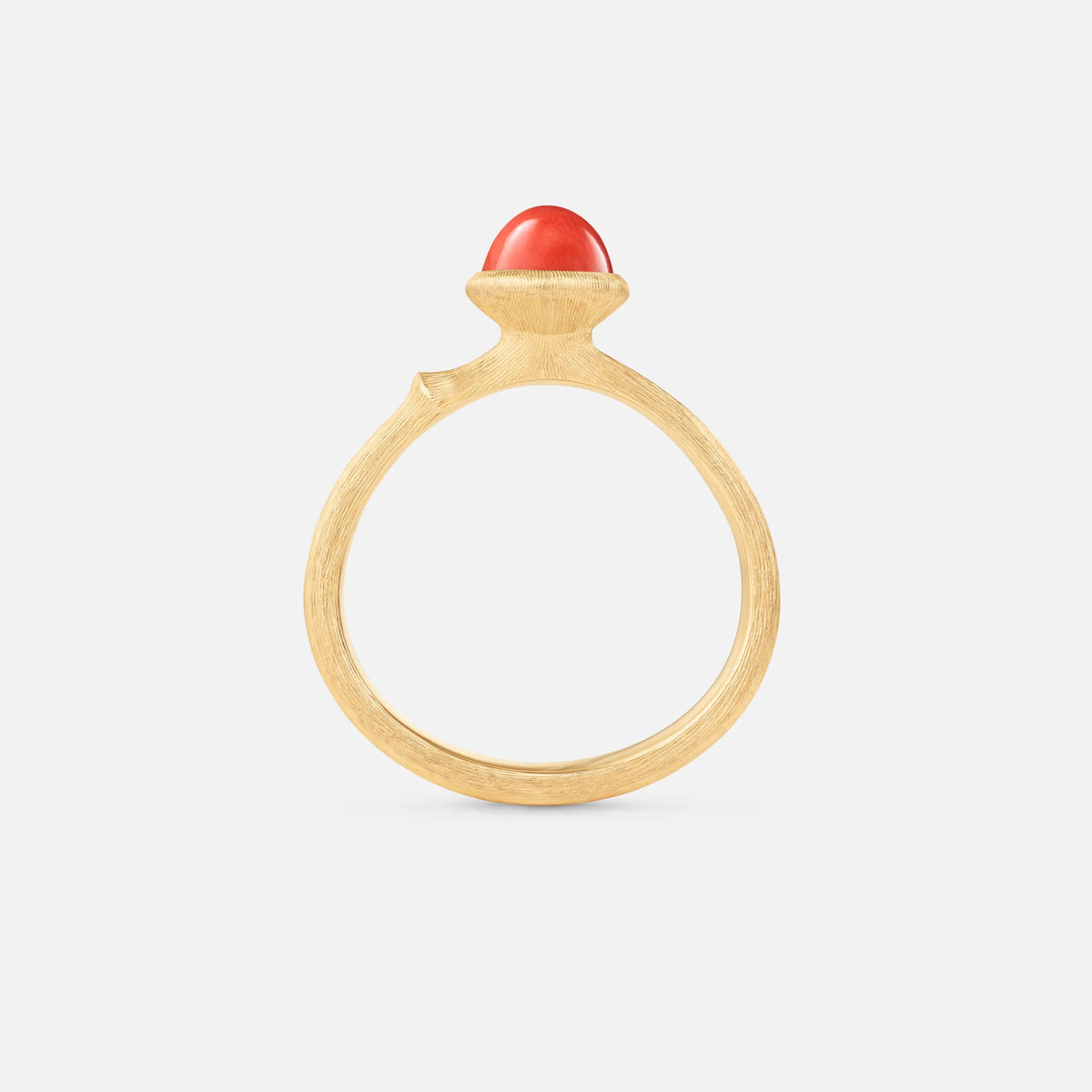Ole Lynggaard Lotus Tiny Red Coral - Aurum Jewels