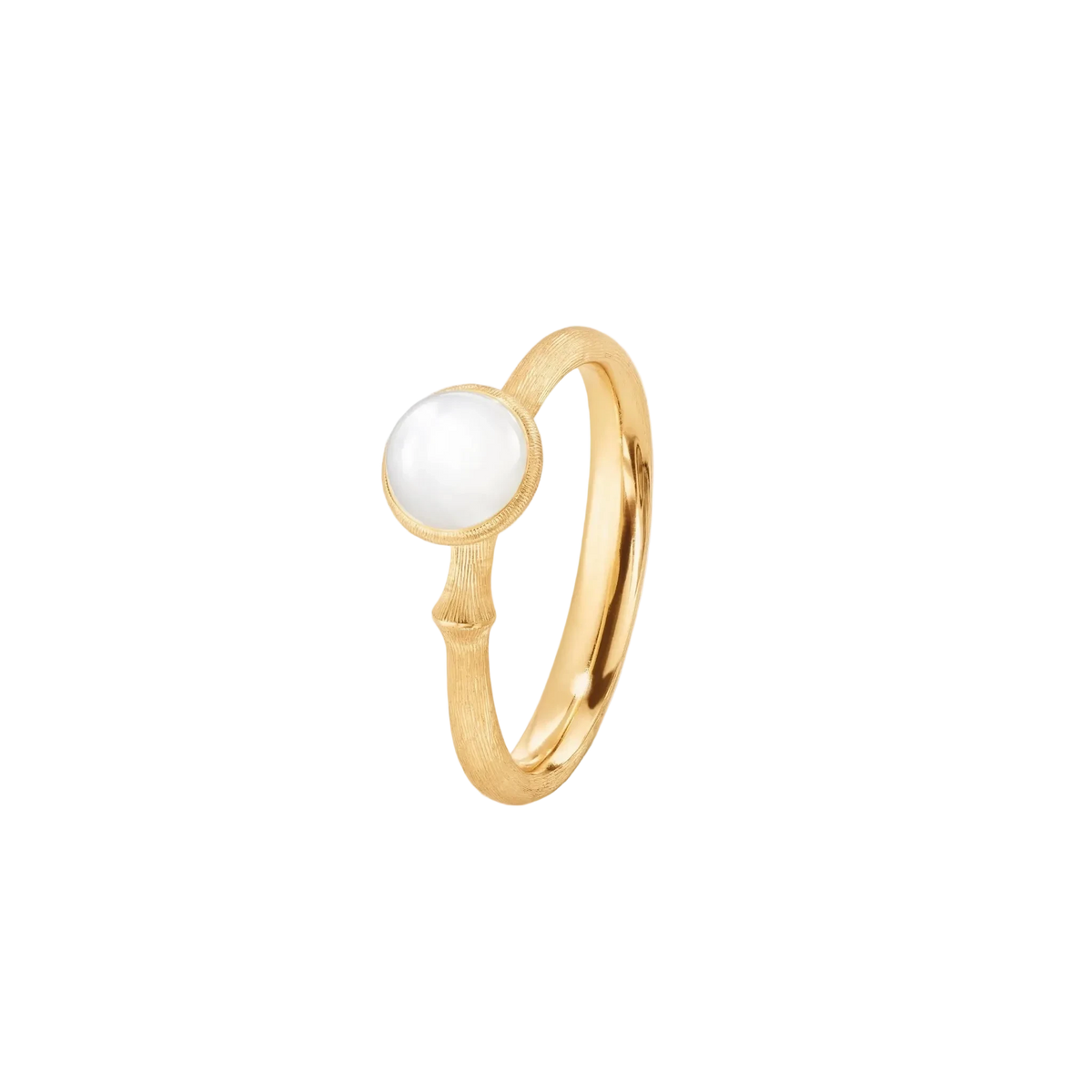 Ole Lynggaard Lotus Tiny White Moonstone - Aurum Jewels