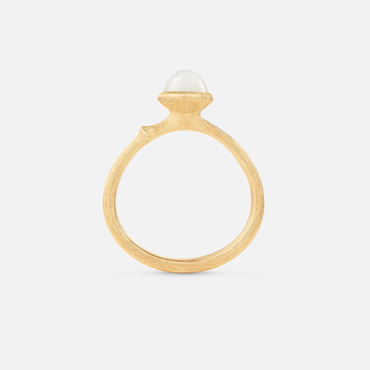 Ole Lynggaard Lotus Tiny White Moonstone - Aurum Jewels