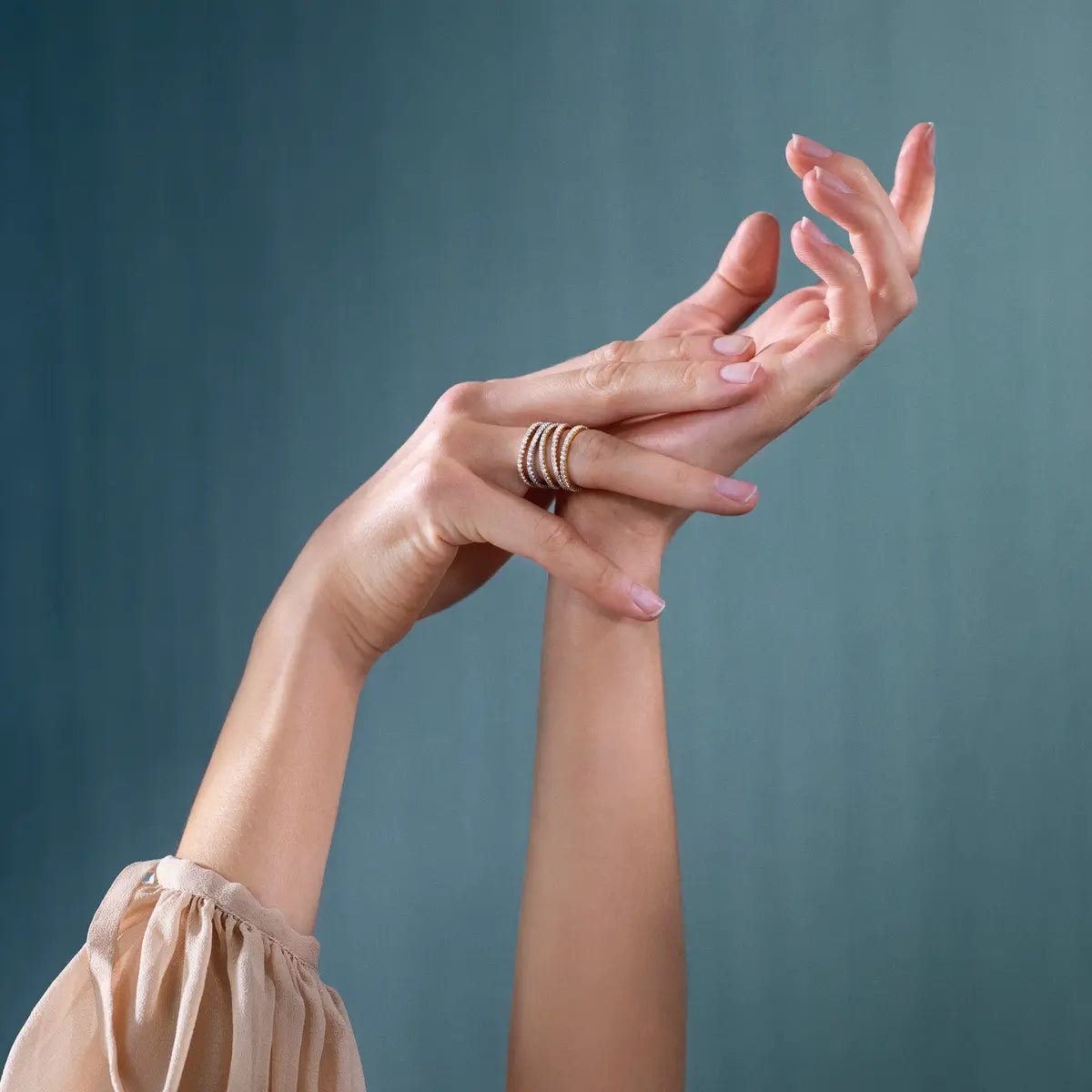 Ole Lynggaard Love Bands Curved Diamond Ring - Aurum Jewels