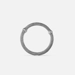 Ole Lynggaard Nature Band in 18ct White Gold with Oxidised Finish - Aurum Jewels