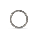 Ole Lynggaard Nature Band in 18ct White Gold with Oxidised Finish - Aurum Jewels