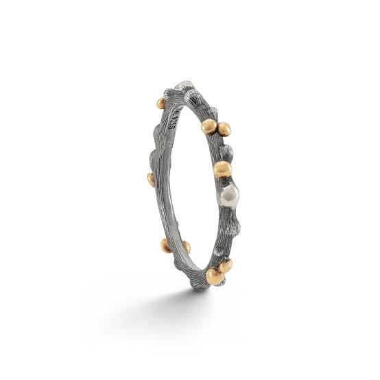 Ole Lynggaard Nature Ring in Silver & Gold - Aurum Jewels