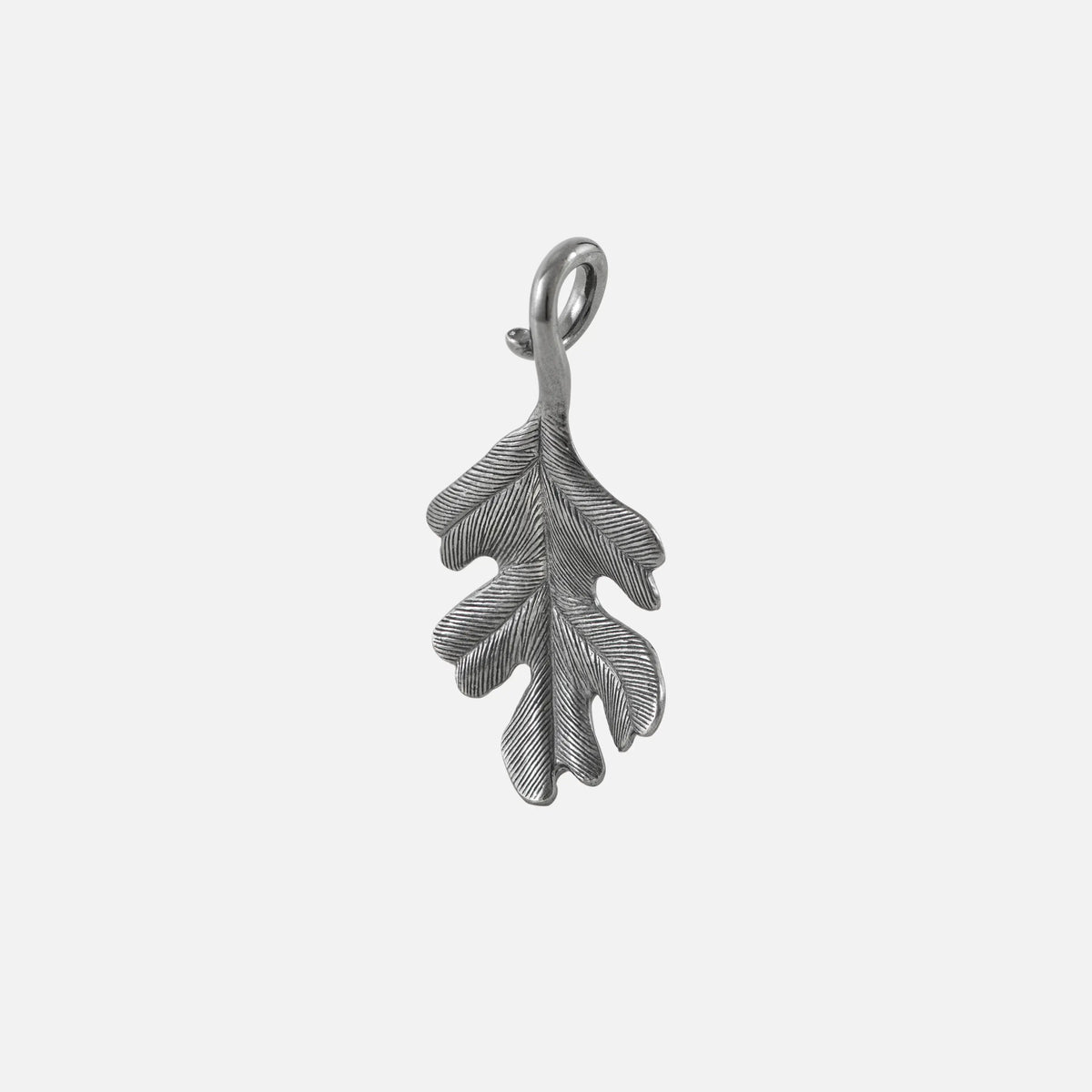 Ole Lynggaard Oak Leaf Pendant Medium Silver Oxidised - Aurum Jewels