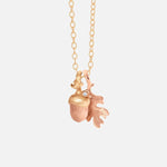 Ole Lynggaard Rose Gold Oak Leaf Pendant - Aurum Jewels
