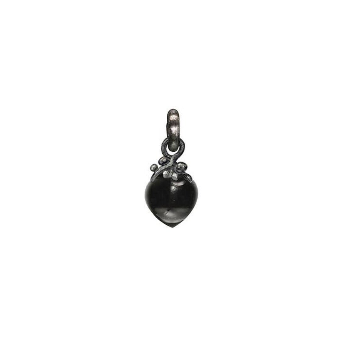 Ole Lynggaard Silver & Black Onyx Dew Drops Charm - Aurum Jewels