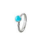 Ole Lynggaard Silver & Turquoise Lotus Ring - Aurum Jewels