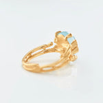 Ole Lynggaard Small Boho Ring with Aquamarine - Aurum Jewels
